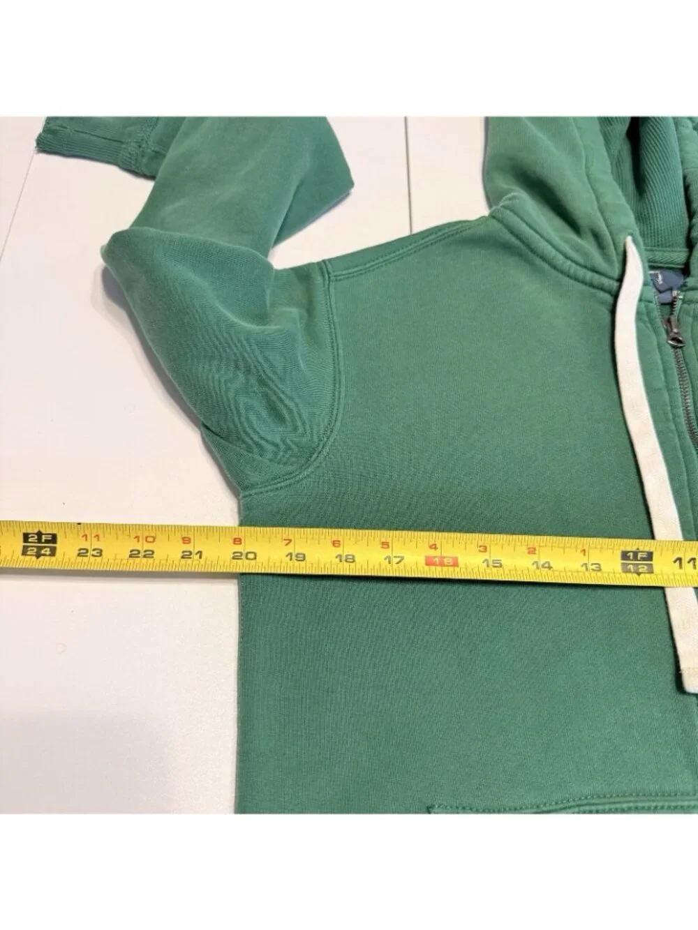 Vintage Polo Ralph Lauren Hoodie Sweatshirt Mens Small S Green Thermal Hood